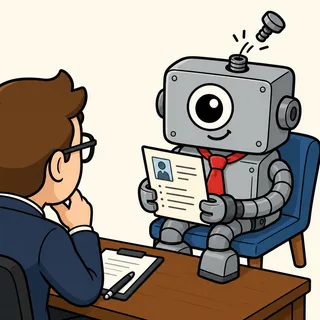Robot job interview