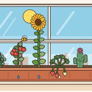 Windowsill flourish
